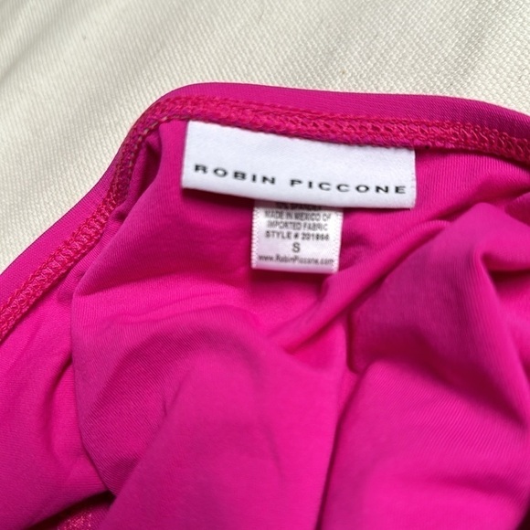 Bikini Bottom Hot Pink Small Robin Piccone Women's Olivia Knot Front Hipster - Picture 7 of 15